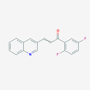 1-(2,5-Difluorophenyl)-3-(quinolin-3-yl)prop-2-en-1-one