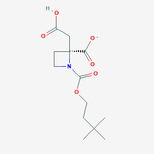 (2S)-2-(Carboxymethyl)-1-[(3,3-dimethylbutoxy)carbonyl]azetidine-2-carboxylate