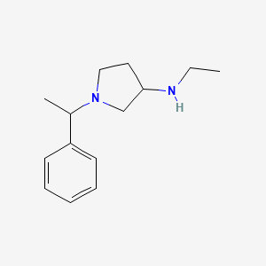 molecular formula C14H22N2 B1420344 N-乙基-1-(1-苯乙基)吡咯烷-3-胺 CAS No. 1096811-41-4