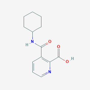 molecular formula C13H16N2O3 B14203453 2-Pyridinecarboxylic acid, 3-[(cyclohexylamino)carbonyl]- CAS No. 835914-20-0