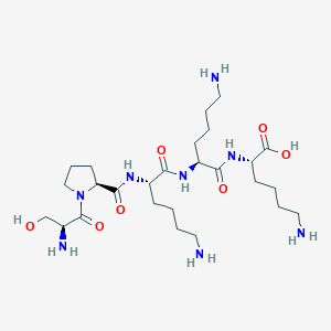 molecular formula C26H50N8O7 B14203469 L-Lysine, L-seryl-L-prolyl-L-lysyl-L-lysyl- CAS No. 872617-53-3