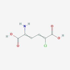 2-Amino-5-chlorohexa-2,4-dienedioic acid