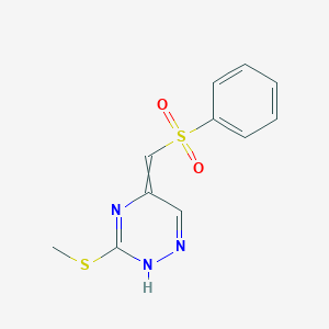 5-[(Benzenesulfonyl)methylidene]-3-(methylsulfanyl)-2,5-dihydro-1,2,4-triazine