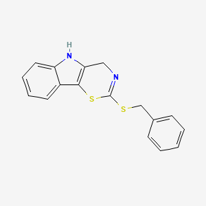 2-(Benzylsulfanyl)-4,5-dihydro[1,3]thiazino[5,6-b]indole