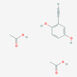 Acetic acid;2-ethynylbenzene-1,4-diol