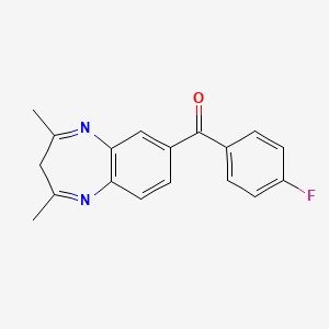 Methanone, (2,4-dimethyl-3H-1,5-benzodiazepin-7-yl)(4-fluorophenyl)-