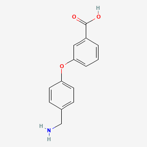 3-[4-(Aminomethyl)phenoxy]benzoic acid