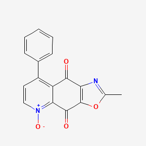 2-Methyl-5-oxo-8-phenyl-5lambda~5~-[1,3]oxazolo[4,5-g]quinoline-4,9-dione