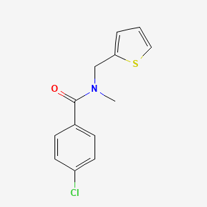 Benzamide, 4-chloro-N-methyl-N-(2-thienylmethyl)-