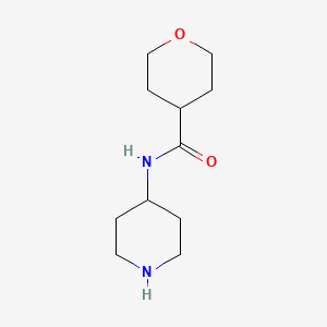 molecular formula C11H20N2O2 B1420385 N-(哌啶-4-基)噁烷-4-甲酰胺 CAS No. 1097781-67-3