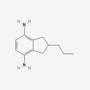 molecular formula C12H18N2 B14203850 2-Propyl-2,3-dihydro-1H-indene-4,7-diamine CAS No. 917805-34-6