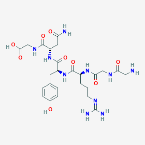 Glycylglycyl-N~5~-(diaminomethylidene)-L-ornithyl-L-tyrosyl-L-asparaginylglycine