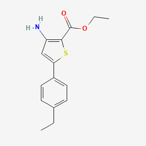 B1420393 Ethyl 3-amino-5-(4-ethylphenyl)thiophene-2-carboxylate CAS No. 1096972-49-4