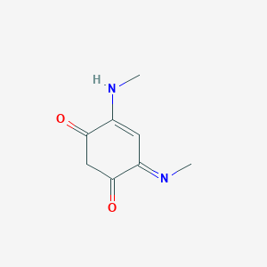 molecular formula C8H10N2O2 B14204000 (6E)-4-(Methylamino)-6-(methylimino)cyclohex-4-ene-1,3-dione CAS No. 870675-29-9