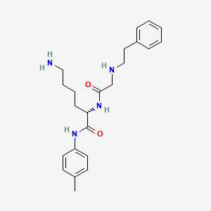 N-(2-Phenylethyl)glycyl-N-(4-methylphenyl)-L-lysinamide