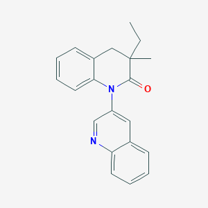 molecular formula C21H20N2O B14204021 3-Ethyl-3-methyl-3,4-dihydro-2H-[1,3'-biquinolin]-2-one CAS No. 918645-78-0