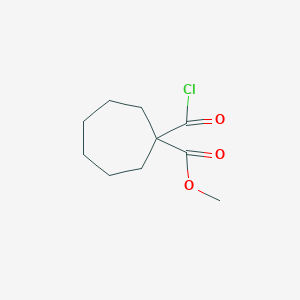 Methyl 1-(chlorocarbonyl)cycloheptane-1-carboxylate