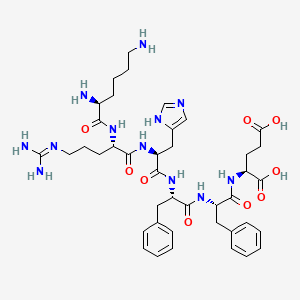 L-Lysyl-N~5~-(diaminomethylidene)-L-ornithyl-L-histidyl-L-phenylalanyl-L-phenylalanyl-L-glutamic acid