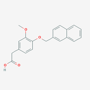 Benzeneacetic acid, 3-methoxy-4-(2-naphthalenylmethoxy)-