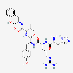 L-Histidyl-N~5~-(diaminomethylidene)-L-ornithyl-L-tyrosyl-L-valyl-L-phenylalanine