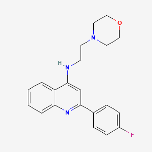 2-(4-Fluorophenyl)-N-[2-(morpholin-4-yl)ethyl]quinolin-4-amine