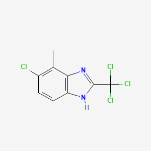 5-Chloro-4-methyl-2-(trichloromethyl)-1H-benzimidazole