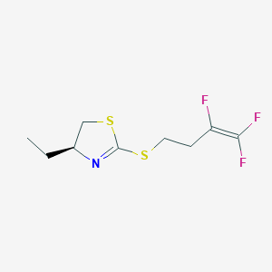 (4S)-4-Ethyl-2-[(3,4,4-trifluorobut-3-en-1-yl)sulfanyl]-4,5-dihydro-1,3-thiazole