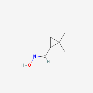 molecular formula C6H11NO B14204112 N-[(2,2-Dimethylcyclopropyl)methylidene]hydroxylamine CAS No. 827574-07-2