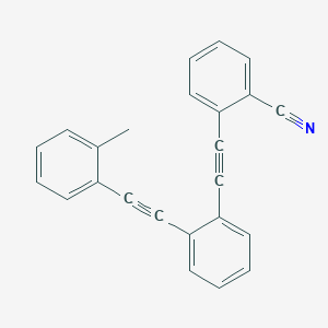 2-({2-[(2-Methylphenyl)ethynyl]phenyl}ethynyl)benzonitrile