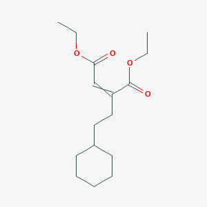 Diethyl 2-(2-cyclohexylethyl)but-2-enedioate