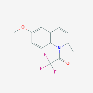 Quinoline, 1,2-dihydro-6-methoxy-2,2-dimethyl-1-(trifluoroacetyl)-