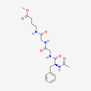 N-Acetyl-L-phenylalanylglycyl-N-(4-methoxy-4-oxobutyl)glycinamide