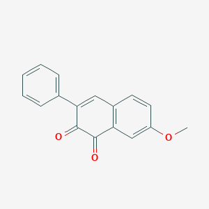 1,2-Naphthalenedione, 7-methoxy-3-phenyl-