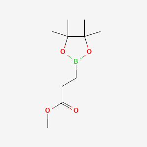 molecular formula C10H19BO4 B1420424 丙酸甲酯-3-(4,4,5,5-四甲基-1,3,2-二氧杂硼环-2-基) CAS No. 1150561-77-5