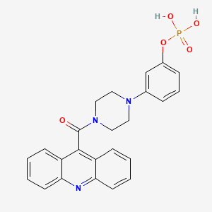 Piperazine, 1-(9-acridinylcarbonyl)-4-[3-(phosphonooxy)phenyl]-