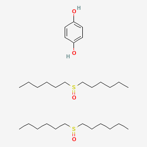 Benzene-1,4-diol;1-hexylsulfinylhexane