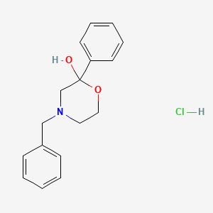 2-Morpholinol, 2-phenyl-4-(phenylmethyl)-, hydrochloride