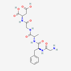 molecular formula C20H27N5O8 B14204320 Glycyl-L-phenylalanyl-L-alanylglycyl-L-aspartic acid CAS No. 823232-96-8