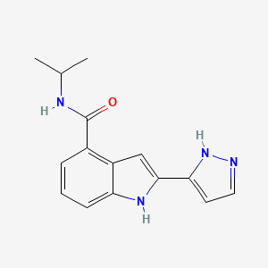 2-(1,2-Dihydro-3H-pyrazol-3-ylidene)-N-(propan-2-yl)-2H-indole-4-carboxamide