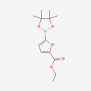 B1420434 Ethyl 5-(4,4,5,5-tetramethyl-1,3,2-dioxaborolan-2-YL)furan-2-carboxylate CAS No. 1073338-92-7
