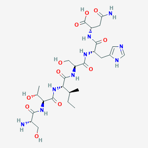 L-Seryl-L-threonyl-L-isoleucyl-L-seryl-L-histidyl-L-asparagine