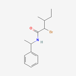 2-Bromo-3-methyl-N-(1-phenylethyl)pentanamide