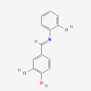 molecular formula C13H11NO3 B14204364 2-Hydroxy-4-[(2-hydroxyanilino)methylidene]cyclohexa-2,5-dien-1-one CAS No. 849799-64-0