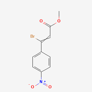 Methyl 3-bromo-3-(4-nitrophenyl)prop-2-enoate