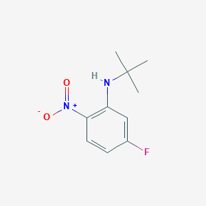 molecular formula C10H13FN2O2 B1420441 N-叔丁基-5-氟-2-硝基苯胺 CAS No. 1133115-34-0