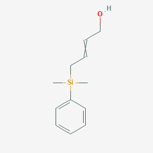 molecular formula C12H18OSi B14204416 4-[Dimethyl(phenyl)silyl]but-2-en-1-ol CAS No. 834907-70-9