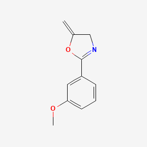 molecular formula C11H11NO2 B14204472 2-(3-Methoxyphenyl)-5-methylidene-4,5-dihydro-1,3-oxazole CAS No. 918823-57-1