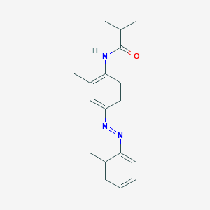 molecular formula C18H21N3O B14204485 Propanamide, 2-methyl-N-[2-methyl-4-[(2-methylphenyl)azo]phenyl]- CAS No. 860086-78-8