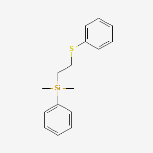 Dimethyl(phenyl)[2-(phenylsulfanyl)ethyl]silane