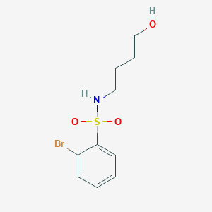 2-Bromo-N-(4-hydroxybutyl)benzene-1-sulfonamide